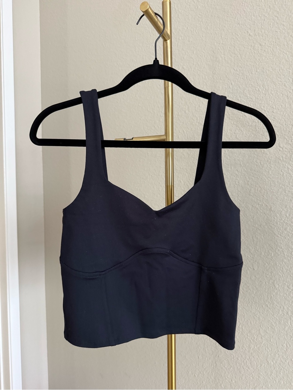 Abercrombie & Fitch Black Tank Top Cropped - Soft A&F Collection